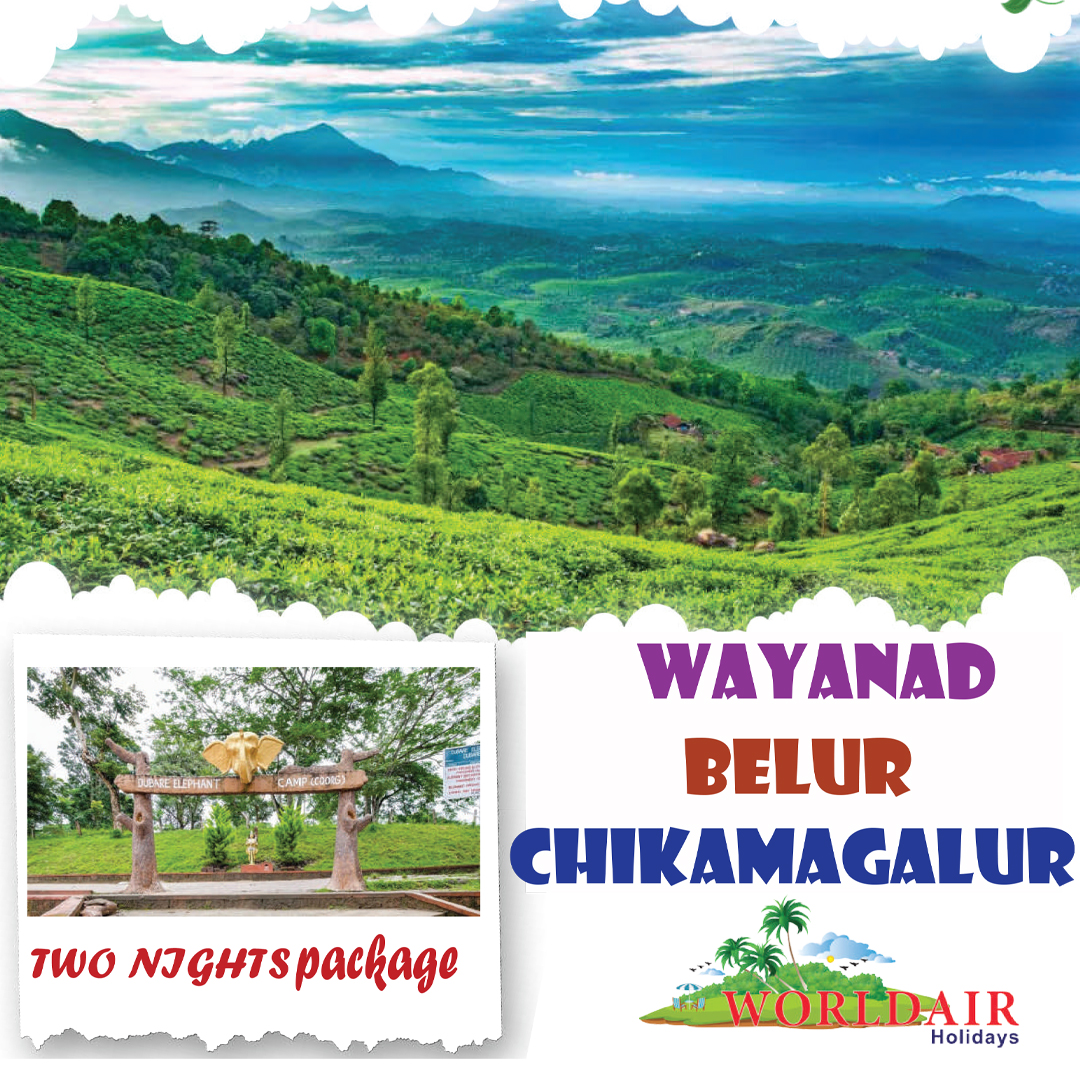 WAYANAD, BELUR,CHIKAMAGALUR 2 NIGHTS 3DAYS